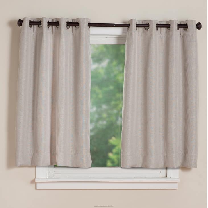Houseware Plow & Hearth Madison Double-Blackout Grommet Patio Panel with Wand, 106 W x 84 L - Stone NFLB2565