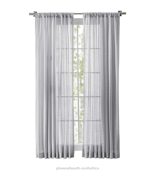 Houseware Plow & Hearth Medallion Stripe Lace Curtains NFLB2615