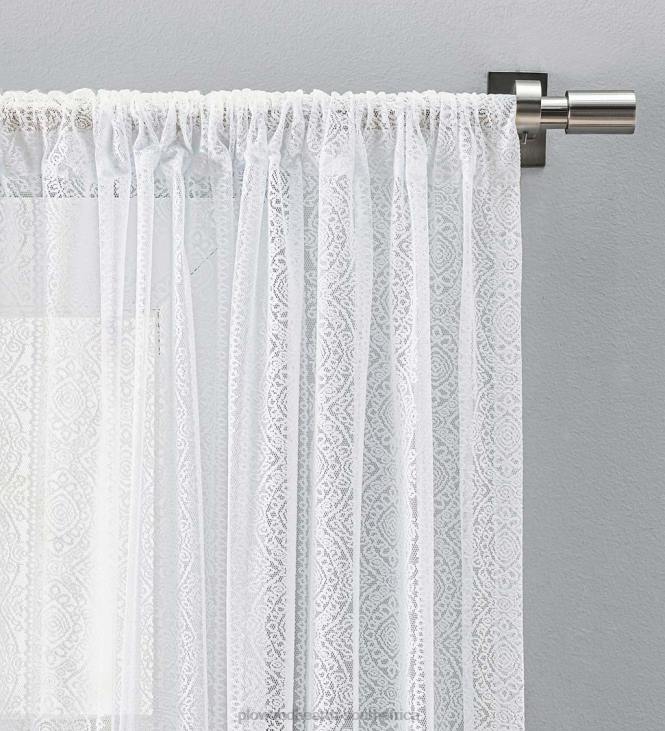 Houseware Plow & Hearth Medallion Stripe Lace Curtains NFLB2615