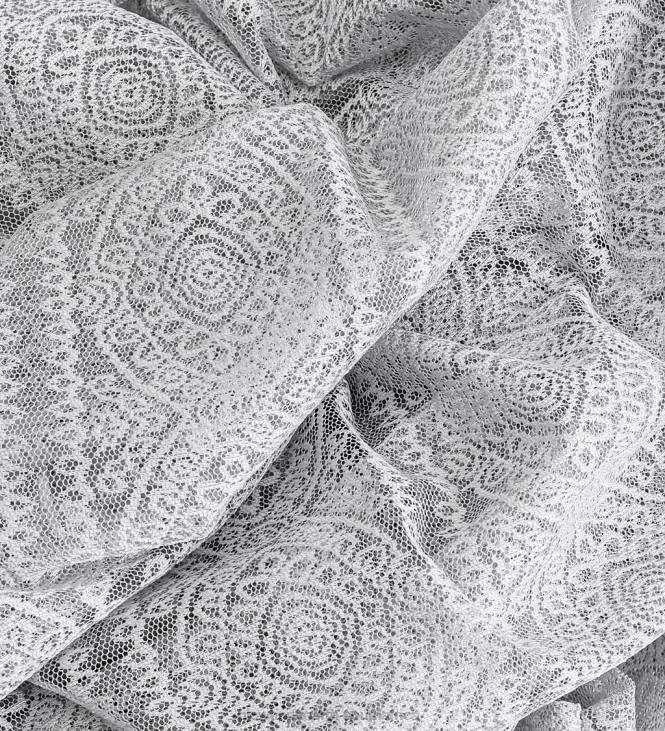 Houseware Plow & Hearth Medallion Stripe Lace Curtains NFLB2615