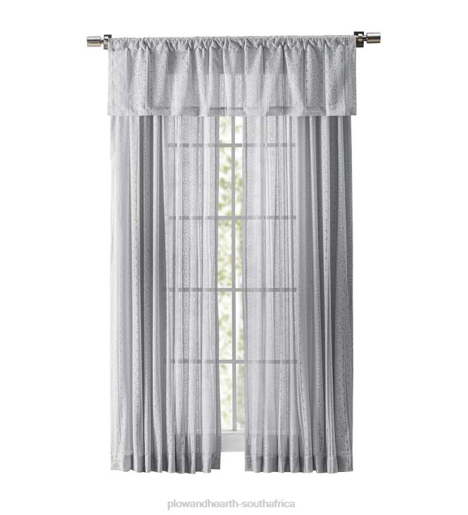 Houseware Plow & Hearth Medallion Stripe Lace Curtains NFLB2615