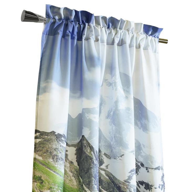 Houseware Plow & Hearth Nature-Inspired Photoreal Rod Pocket Curtain Panels - Bear Scene - 52x 84NFLB2592