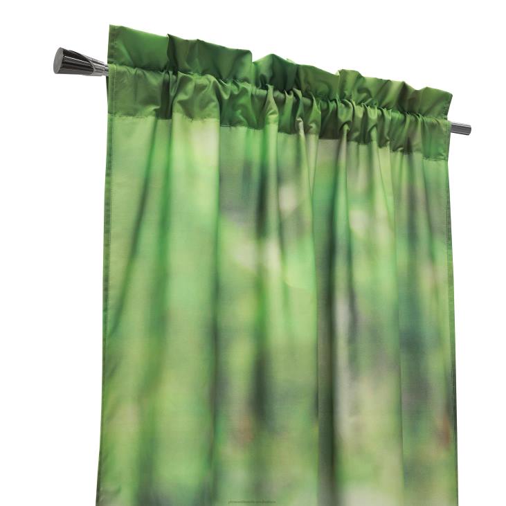 Houseware Plow & Hearth Nature-Inspired Photoreal Rod Pocket Curtain Panels - Bear Scene - 52x 84NFLB2592