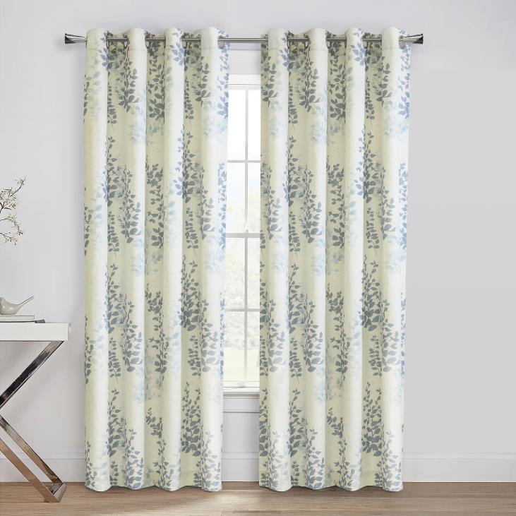Houseware Plow & Hearth Nora Grommet Top Curtain Panel - Blue - 50x 108NFLB2566