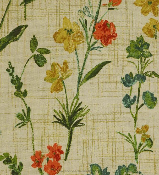 Houseware Plow & Hearth Rockport Floral Linen-Look Curtain Pairs With Tiebacks NFLB2557