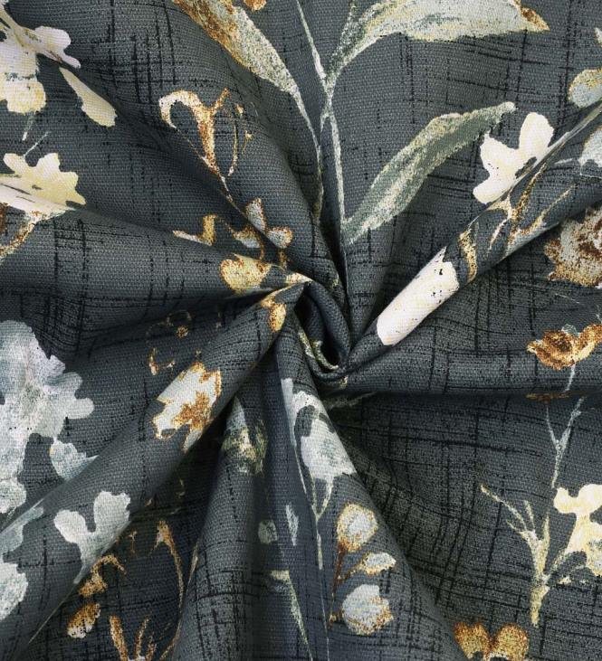 Houseware Plow & Hearth Rockport Floral Linen-Look Curtain Pairs With Tiebacks NFLB2557