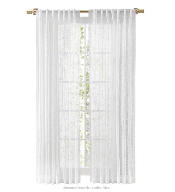 Houseware Plow & Hearth Sheer Blossom Curtains NFLB2604