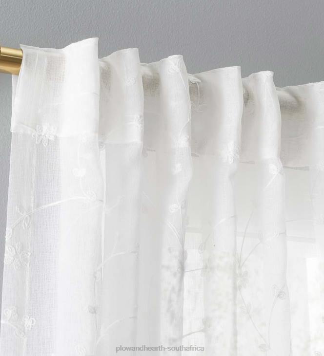 Houseware Plow & Hearth Sheer Blossom Curtains NFLB2604