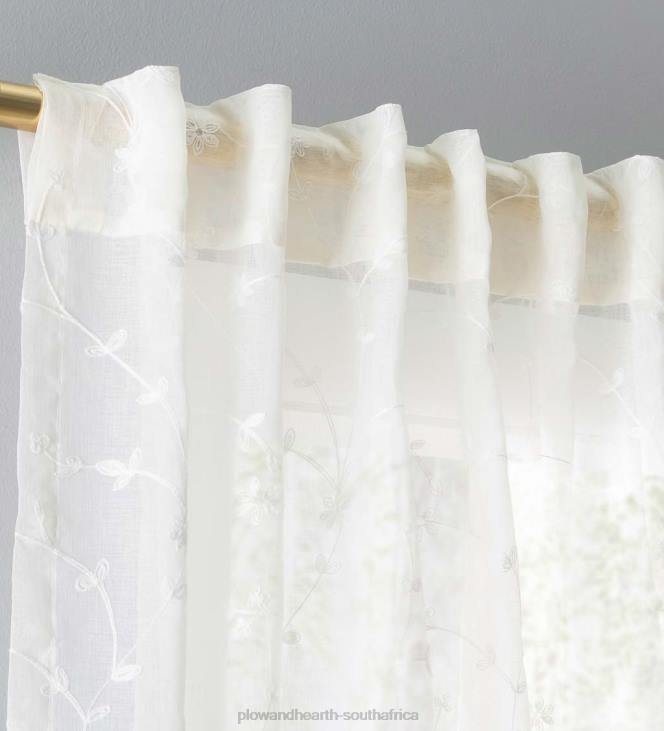 Houseware Plow & Hearth Sheer Blossom Curtains NFLB2604