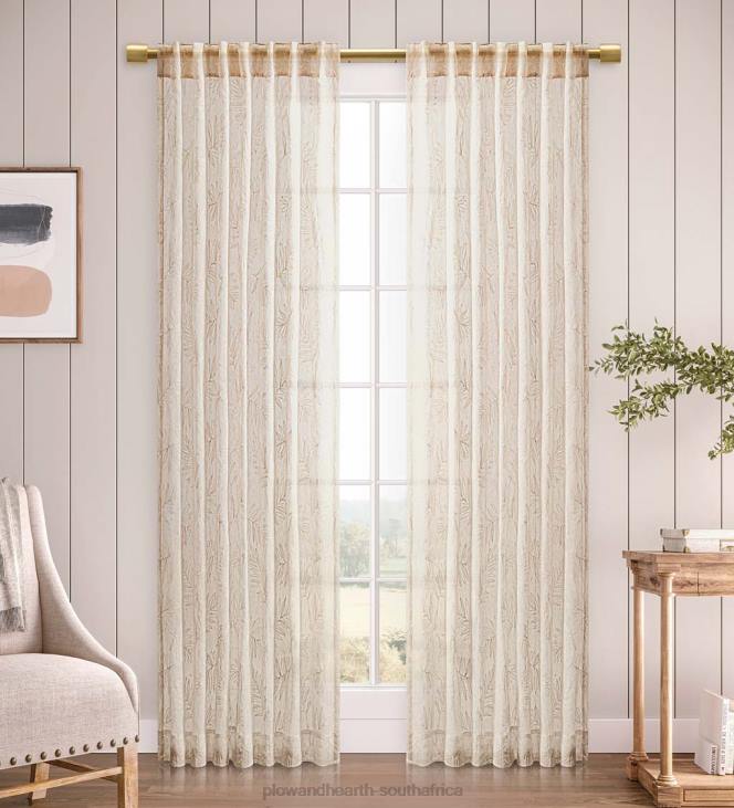 Houseware Plow & Hearth Sheer Leaf Curtains NFLB2610