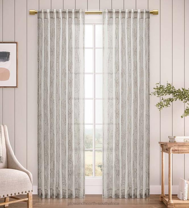 Houseware Plow & Hearth Sheer Leaf Curtains NFLB2610