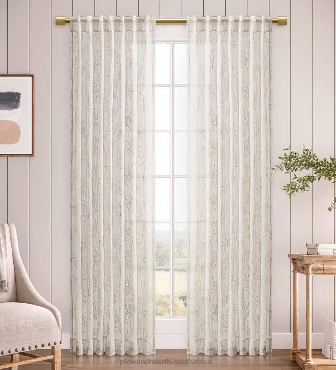 Houseware Plow & Hearth Sheer Leaf Curtains NFLB2610