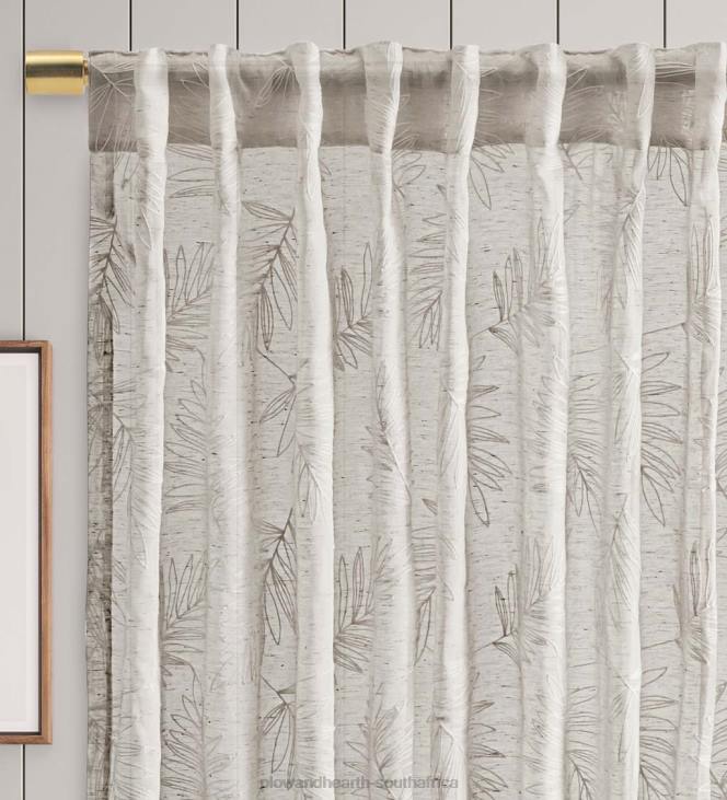 Houseware Plow & Hearth Sheer Leaf Curtains NFLB2610