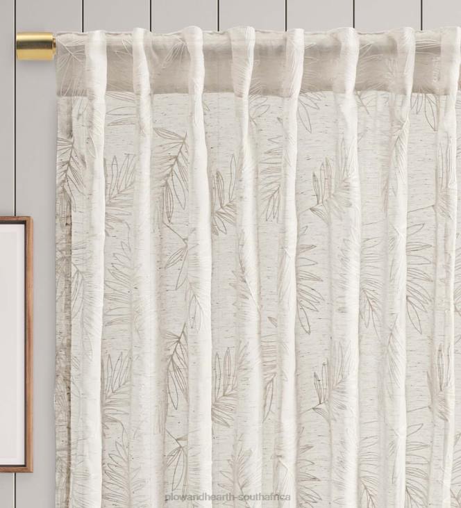 Houseware Plow & Hearth Sheer Leaf Curtains NFLB2610