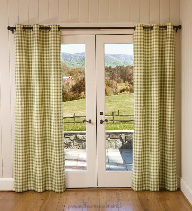 Houseware Plow & Hearth Thermalogic Energy Efficient Insulated Check Grommet-Top Curtain Pairs NFLB2555