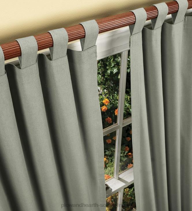 Houseware Plow & Hearth Thermalogic Energy Efficient Insulated Solid Tab-Top Curtains NFLB2556
