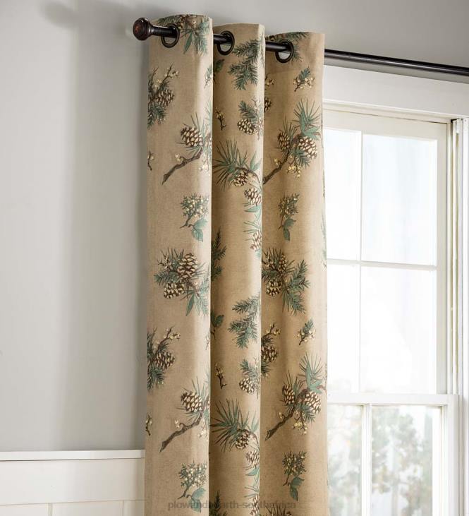 Houseware Plow & Hearth Thermalogic Insulated Peaceful Pine Grommet-Top Curtains NFLB2559