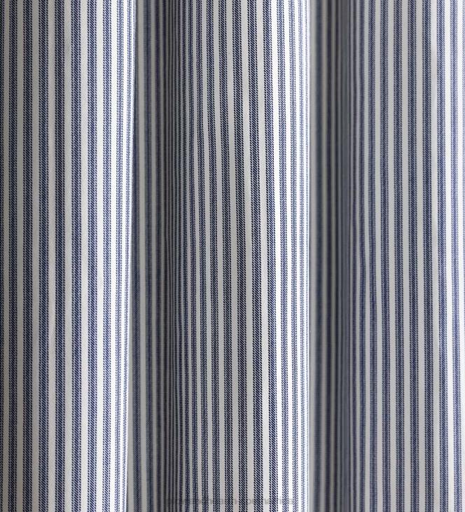 Houseware Plow & Hearth Thermalogic Insulated Ticking Stripe Grommet Top Curtain Pairs NFLB2563