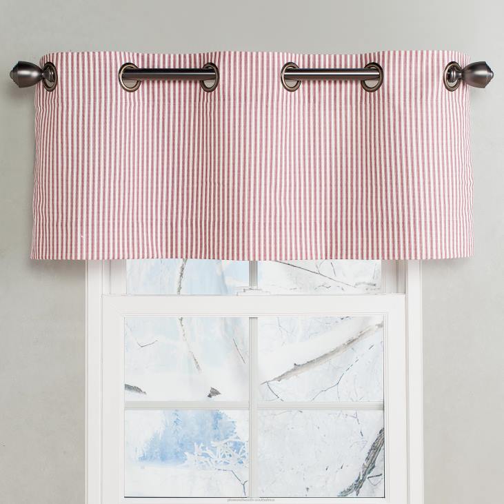 Houseware Plow & Hearth Thermalogic Insulated Ticking Stripe Grommet Top Curtain Pairs NFLB2563