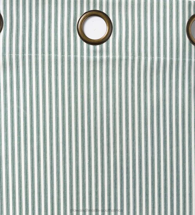 Houseware Plow & Hearth Thermalogic Insulated Ticking Stripe Grommet Top Curtain Pairs NFLB2563