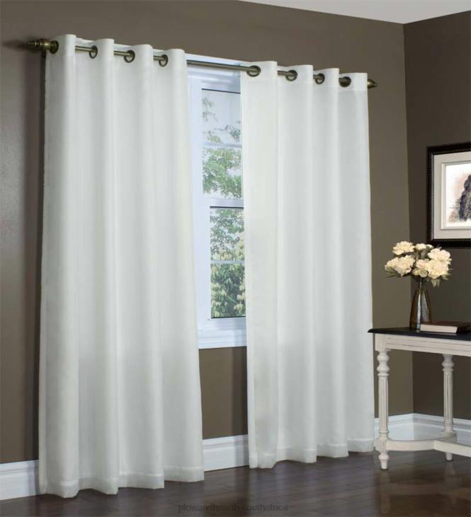 Houseware Plow & Hearth Thermovoile Lined Grommet-Top European-Style Voile Panels NFLB2571