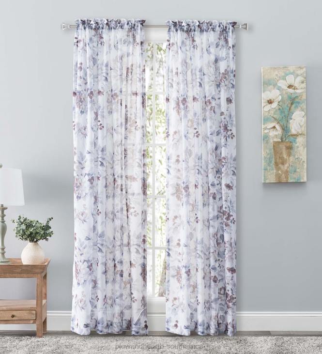 Houseware Plow & Hearth Whimsical Sheer Rod Pocket Panel Curtains and Valance NFLB2600