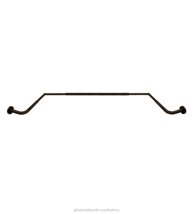 Houseware Plow & Hearth Adjustable Bay Window Curtain Rod Set - Espresso NFLB2643