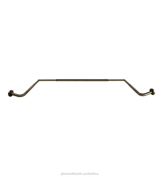 Houseware Plow & Hearth Adjustable Bay Window Curtain Rod Set - Espresso NFLB2643