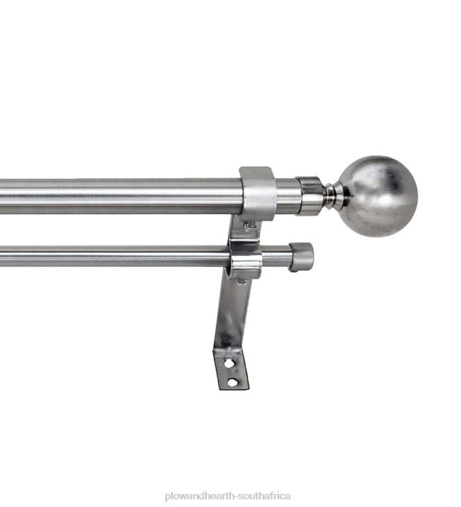 Houseware Plow & Hearth Ball Finial Double Rod Set NFLB2639