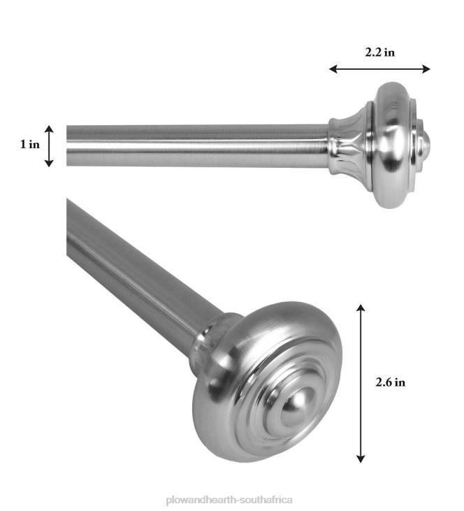 Houseware Plow & Hearth Lexington Adjustable Curtain Rod Collection with Royale Finial NFLB2629