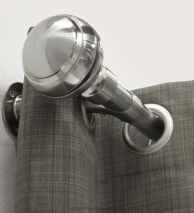 Houseware Plow & Hearth Thermaplus Blackout Adjustable Grommet Curtain Rods NFLB2130