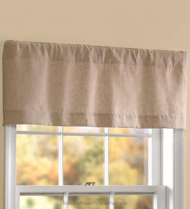 Houseware Plow & Hearth Homespun Rod-Pocket Curtain Valance, 40 W x 14 L - Harvest NFLB3174