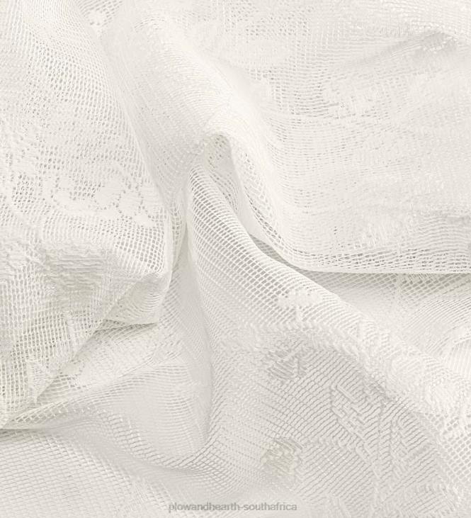Houseware Plow & Hearth Isabella Lace Tailored Valance, 52 W x 14 L - White NFLB2626