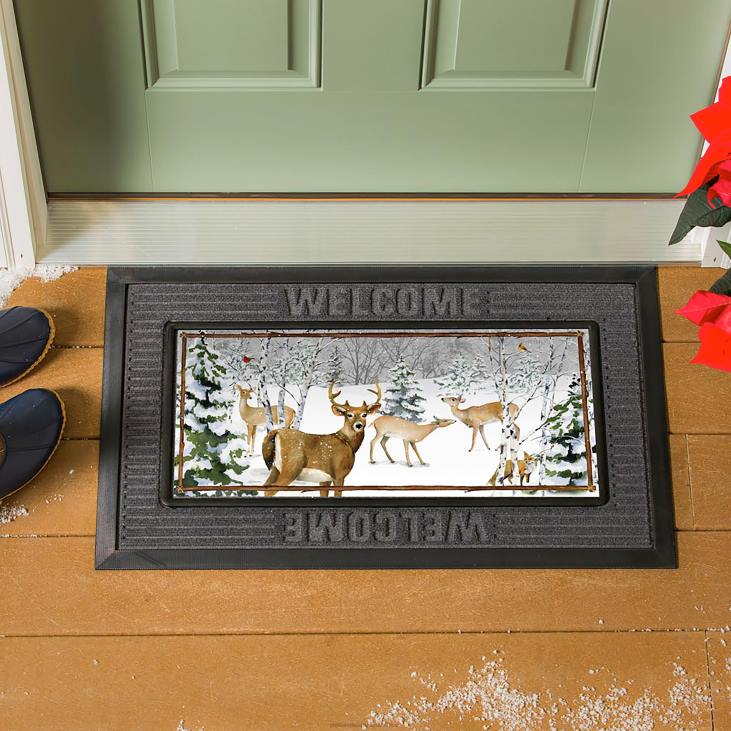 Rugs & Mats Plow & Hearth Winter's Whisper Sassafras Switch Mat NFLB1931