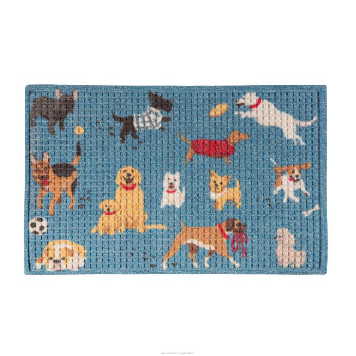 Rugs & Mats Plow & Hearth Dog Park Deluxe Waterhog Mat - Blue NFLB1938