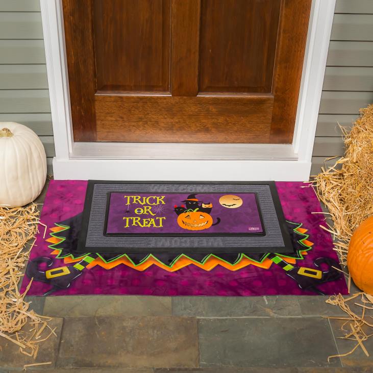 Rugs & Mats Plow & Hearth Halloween Witch Layering Mat NFLB1945