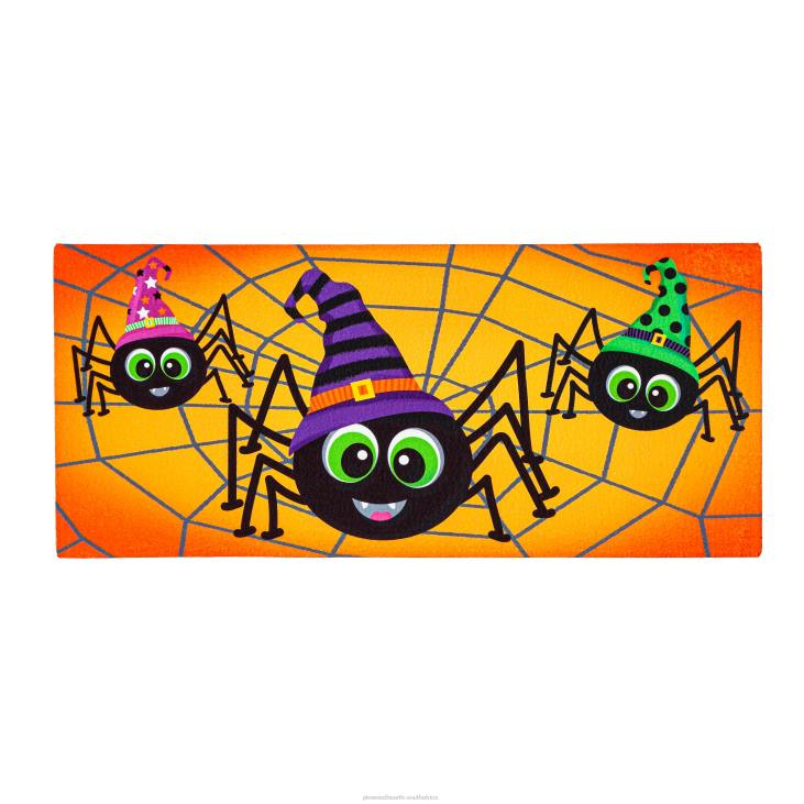 Rugs & Mats Plow & Hearth Happy Halloween Spiders Sassafras Switch Mat NFLB1956
