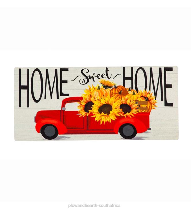 Rugs & Mats Plow & Hearth Harvest Red Truck Sassafras Switch Mat NFLB1516