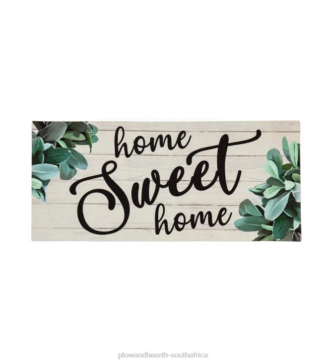 Rugs & Mats Plow & Hearth Home Sweet Home Eucalyptus Sassafras Switch Mat NFLB1950