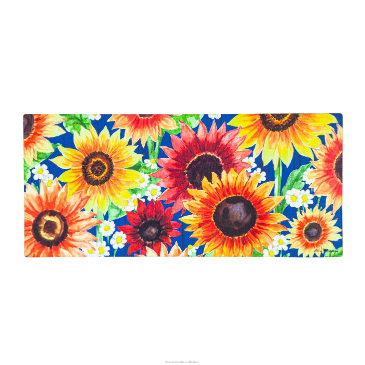 Rugs & Mats Plow & Hearth Multicolor Fall Sunflowers Sassafras Switch Mat NFLB1957