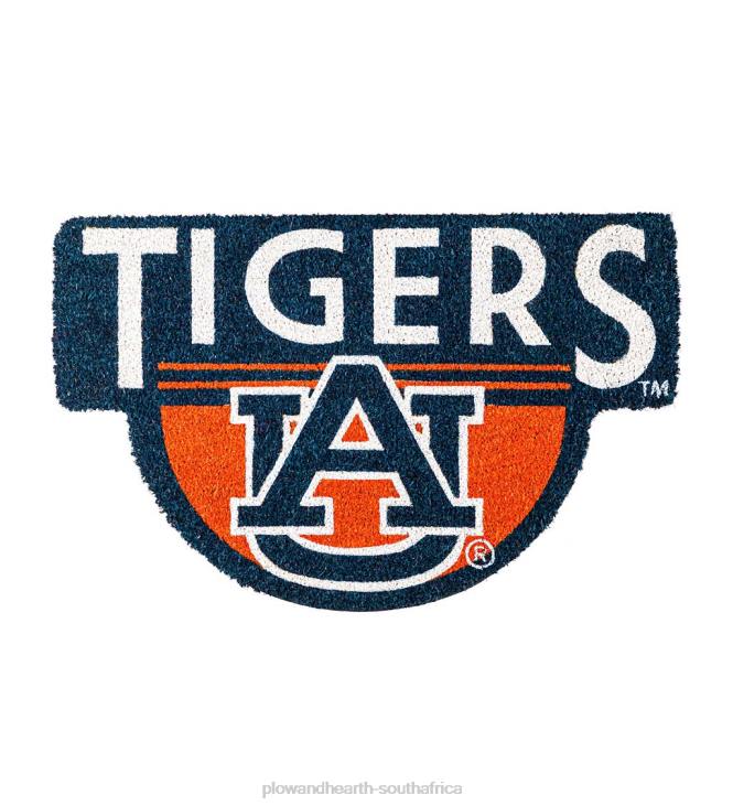 Rugs & Mats Plow & Hearth NCAA Team Shaped Coir Door Mat - Auburn Tigers NFLB1496