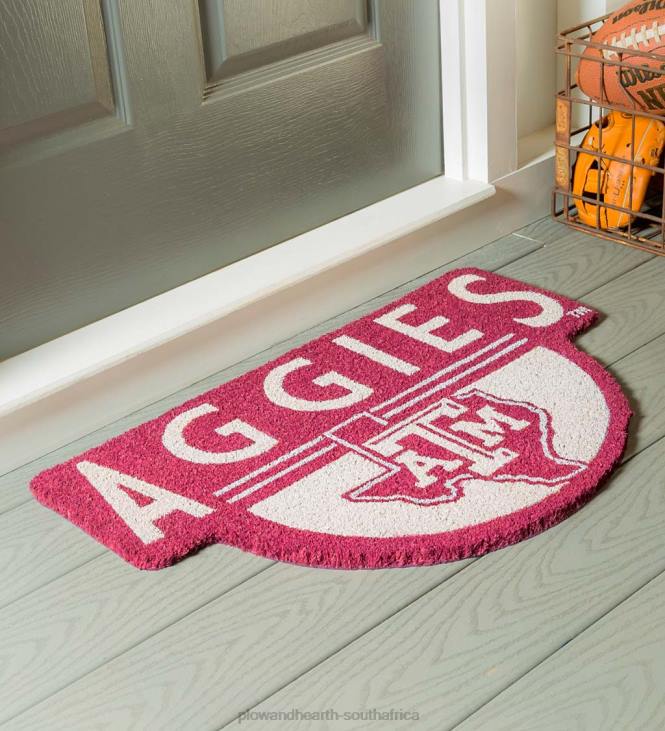 Rugs & Mats Plow & Hearth NCAA Team Shaped Coir Door Mat - Auburn Tigers NFLB1496