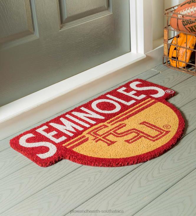 Rugs & Mats Plow & Hearth NCAA Team Shaped Coir Door Mat - Auburn Tigers NFLB1496