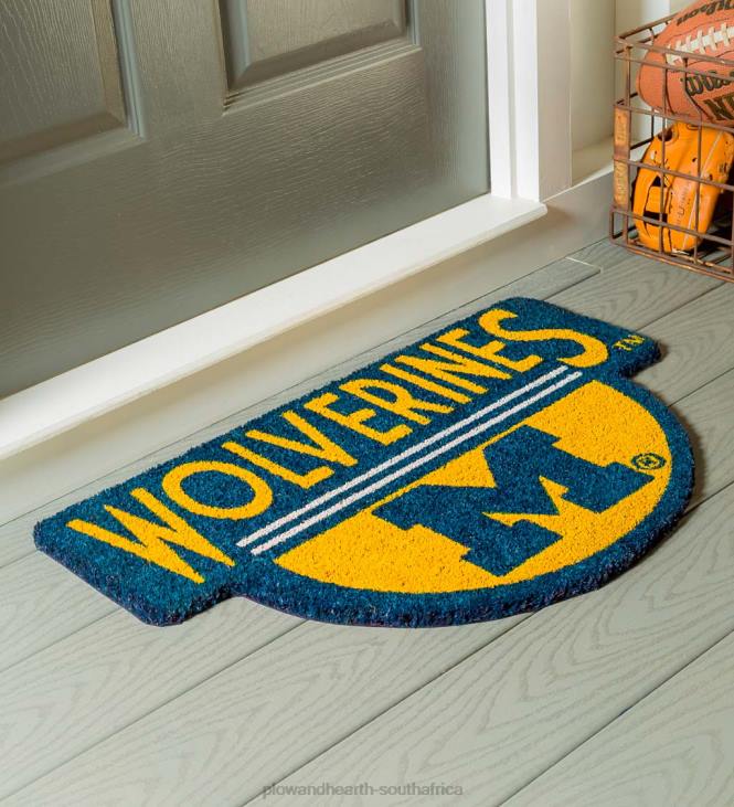 Rugs & Mats Plow & Hearth NCAA Team Shaped Coir Door Mat - Auburn Tigers NFLB1496