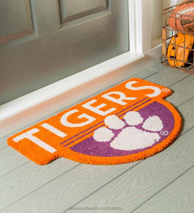 Rugs & Mats Plow & Hearth NCAA Team Shaped Coir Door Mat - Auburn Tigers NFLB1496