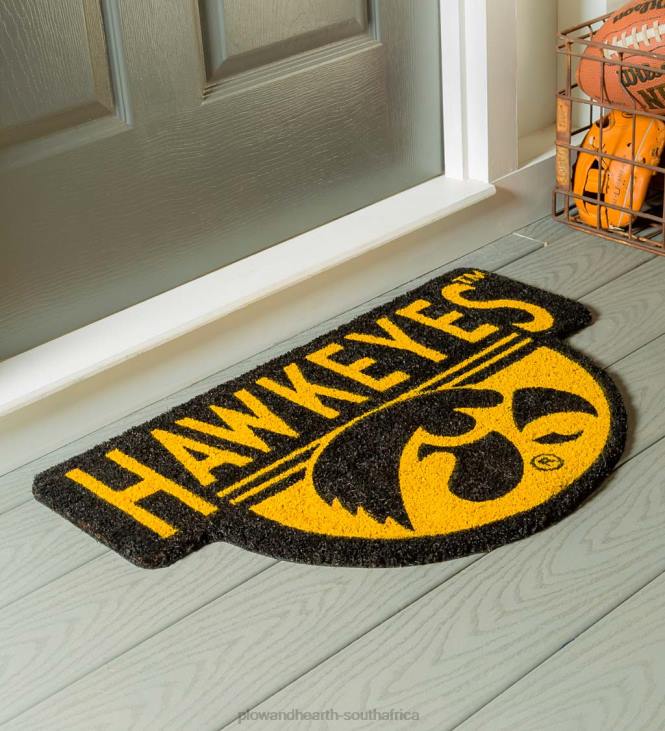 Rugs & Mats Plow & Hearth NCAA Team Shaped Coir Door Mat - Auburn Tigers NFLB1496