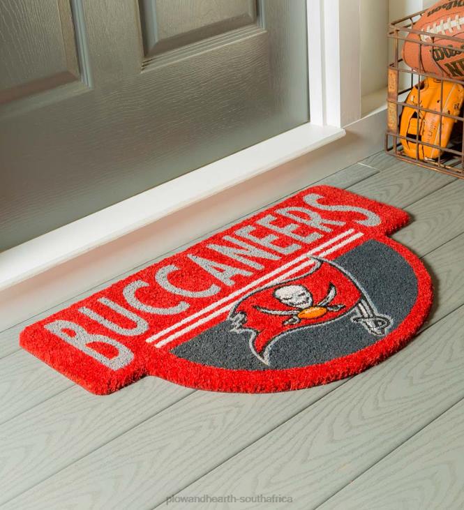 Rugs & Mats Plow & Hearth NFL Shaped Coir Door Mat - Buccaneers NFLB1589