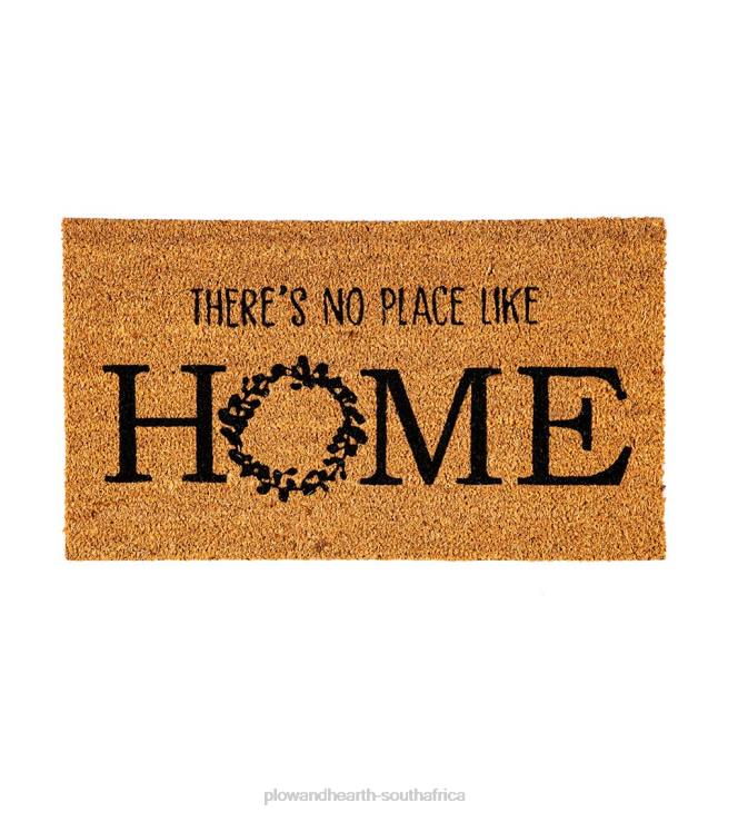 Rugs & Mats Plow & Hearth No Place Like Home Decorative Coir Mat NFLB1951