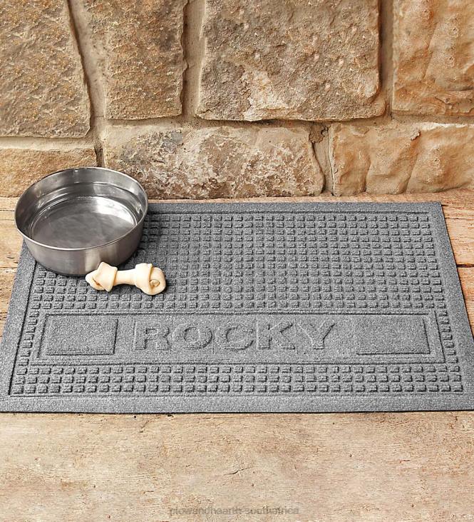 Rugs & Mats Plow & Hearth Personalized Waterhog Squares Pet Doormat NFLB1299