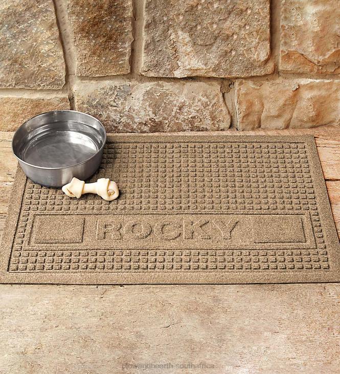 Rugs & Mats Plow & Hearth Personalized Waterhog Squares Pet Doormat NFLB1299